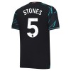 Virallinen pelipaita Manchester City Stones 5 Kolmas 2023-24 Lyhythihainen - Miesten